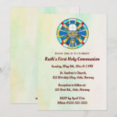 Editable Glas in lood Chalice First Community Kaart (Voorkant / Achterkant)