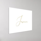 Editable Gold Calligraphy Text | Namen Folie Afdrukken (Laagn)