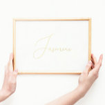 Editable Gold Calligraphy Text | Namen Folie Afdrukken<br><div class="desc">Editable Gold Calligraphy Text | Namen Folie Prints</div>