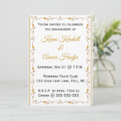 Editable Gold Leaf Vine  Kaart (Staand voorkant)