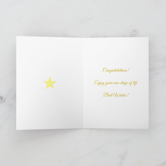 Editable Golden Gefeliciteerd Shine Bright Kaart (Binnen)