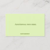 Editable Golf Loyalty Kaart (Achterkant)