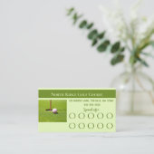 Editable Golf Loyalty Kaart (Staand voorkant)