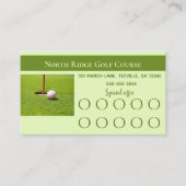 Editable Golf Loyalty Kaart (Voorkant)