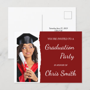 EDITABLE Graduation Party Invitation Sjabloon