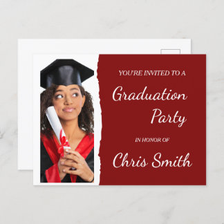 EDITABLE Graduation Party Invitation Sjabloon