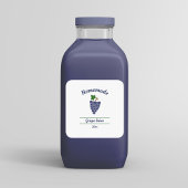Editable Grape Juice Label Sticker