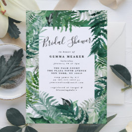 Editable Greenery Modern Bridal