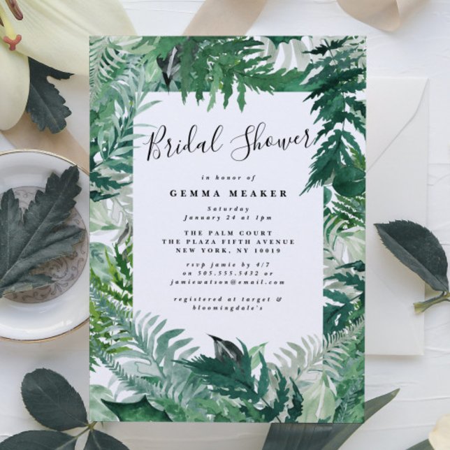 Editable Greenery Modern Bridal (Creator heeft geüpload)