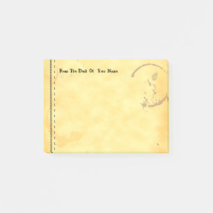 Editable Grunge  Type Teastain Stickies Post-it® Notes