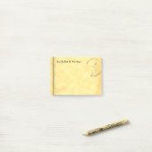 Editable Grunge  Type Teastain Stickies Post-it® Notes (Op bureau)