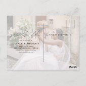 Editable Hand Lettered White sparen de Foto van de Briefkaart (Achterkant)
