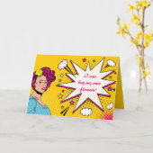 Editable Happily Divorced Kaart (Gele Bloem)