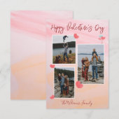 Editable Happy Valentijns Photo Bedankkaart (Voorkant / Achterkant)