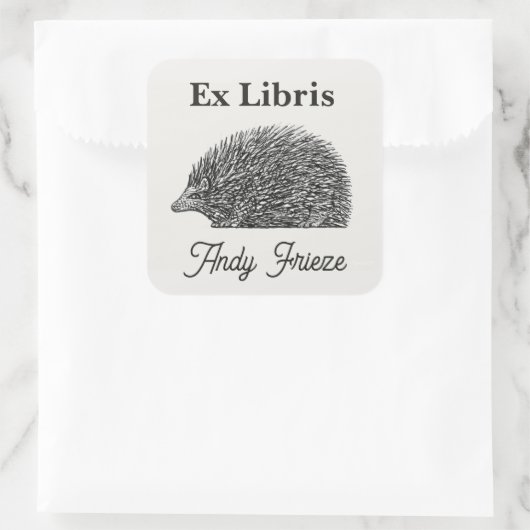 Editable Hedegel Bookplate Sticker (Tas)