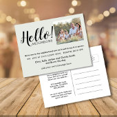 Editable "Hello Neighbor" Postcard | New Address, Aankondigingskaart