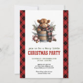Editable highland cow Christmas celebration card Kaart (Voorkant)