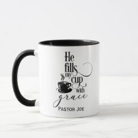 EDITABLE Hij vult mijn kopje met Grace Coffee Mok