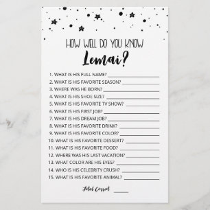 Editable Hoe goed ken je de jongen van de verjaard