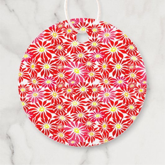 Editable Holiday Kitchen of Red Poinsettias Label (Achterkant)