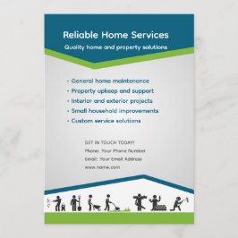 Editable Home Services Flyer Template Kaart