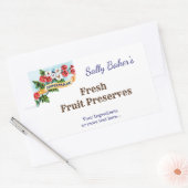 Editable Homemade Primrose Flowers  bakken Rechthoekige Sticker (Envelop)