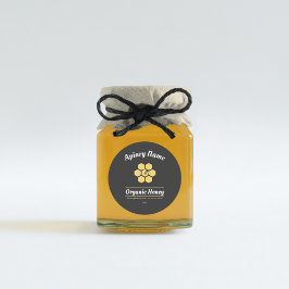 Editable Honey Jar Label for bijenkwekerij