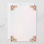 Editable Horse Birthday Invitation for Girls Kaart (Achterkant)