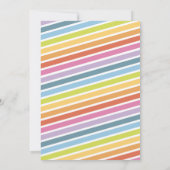 Editable Horse-verjaardagsuitnodiging // Regenboog Kaart (Achterkant)