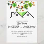 Editable House Warming Invitation, House Warming P Kaart (Voorkant)
