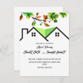 Editable House Warming Invitation, House Warming P Notitiekaartje (Voorkant / Achterkant)