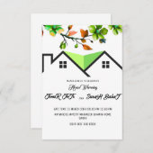 Editable House Warming Invitation, House Warming P RSVP Kaartje (Voorkant / Achterkant)