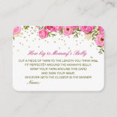 Editable How Big is Mams Belly Card Informatiekaartje (Voorkant)