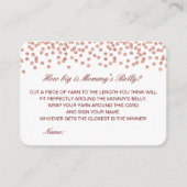 Editable How Big is Mams Belly Card Informatiekaartje (Voorkant)