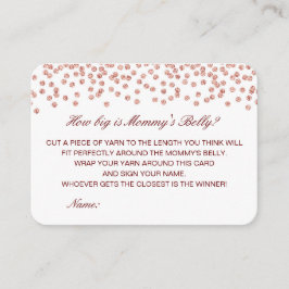 Editable How Big is Mams Belly Card Informatiekaartje
