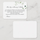 Editable How Big is Mams Belly Card Informatiekaartje (Voorkant / Achterkant)