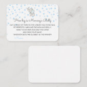 Editable How Big is Mams Belly Card Informatiekaartje (Voorkant / Achterkant)