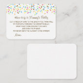 Editable How Big is Mams Belly Card Informatiekaartje (Voorkant / Achterkant)