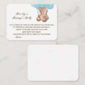 Editable How Big is Mams Belly Card Informatiekaartje (Voorkant / Achterkant)