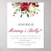 Editable How Big is Mams Belly Game Poster (Voorkant)