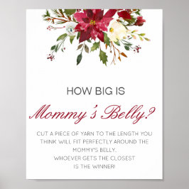 Editable How Big is Mams Belly Game Poster