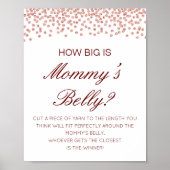 Editable How Big is Mams Belly Game Poster (Voorkant)