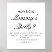 Editable How Big is Mams Belly Game Poster (Voorkant)