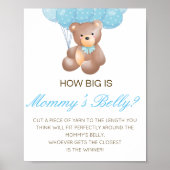 Editable How Big is Mams Belly Game Poster (Voorkant)