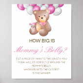 Editable How Big is Mams Belly Game Poster (Voorkant)