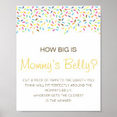 Editable How Big is Mams Belly Game Poster (Voorkant)