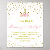 Editable How Big is Mams Belly Game Poster (Voorkant)