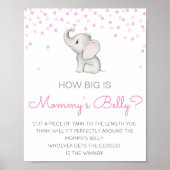 Editable How Big is Mams Belly Game Poster (Voorkant)
