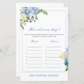 Editable How old were they Bridal Shower Game (Voorkant / Achterkant)