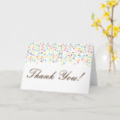 Editable Ice Cream Sprinted - Hartelijk dank! Kaart (Gele Bloem)